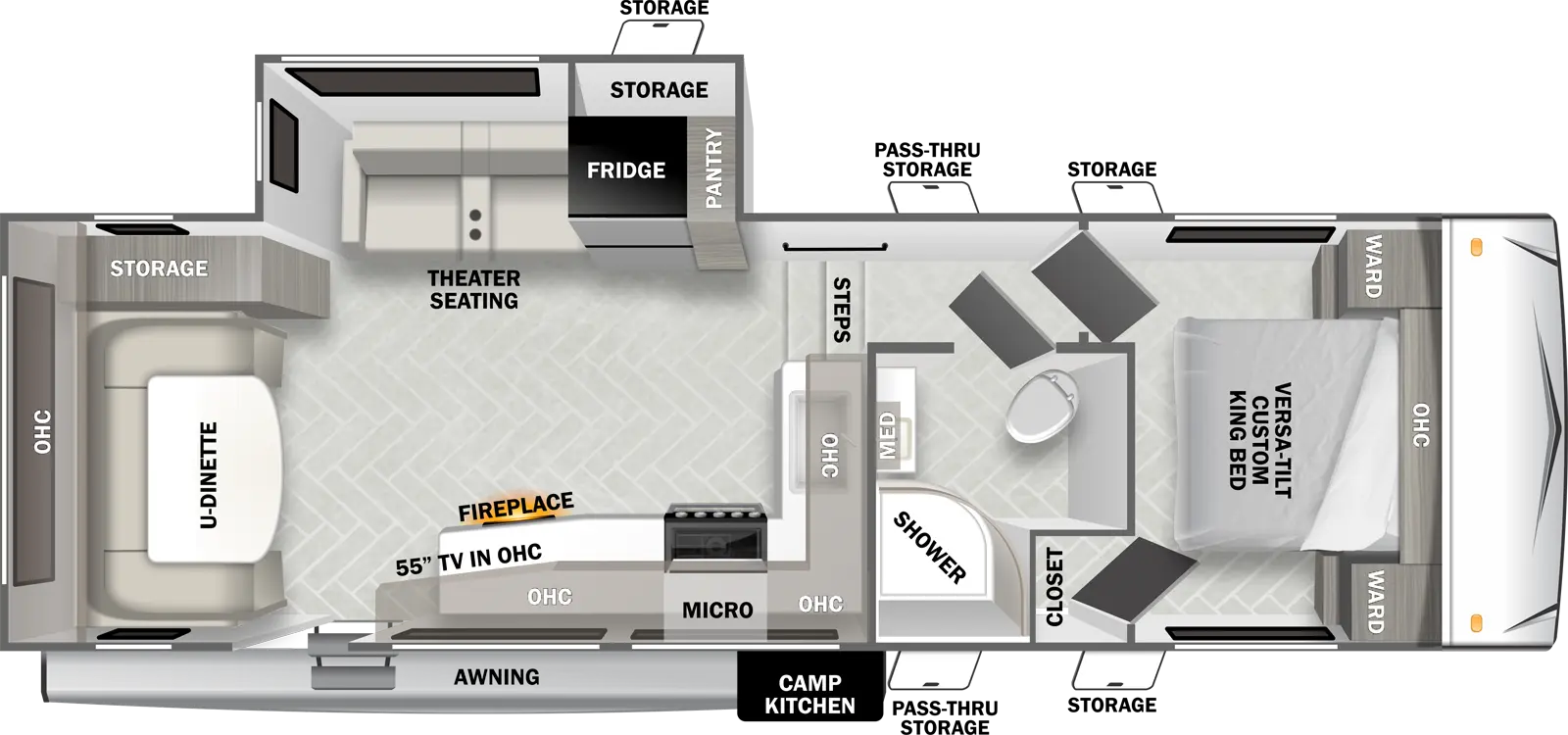 Wildwood Southwest F255RD Floorplan